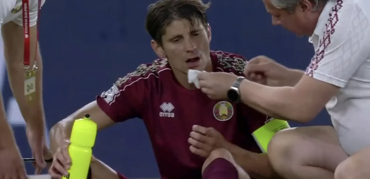 “Қайрат” капитаны Грекияға қарсы матчта ауыр жарақат алды