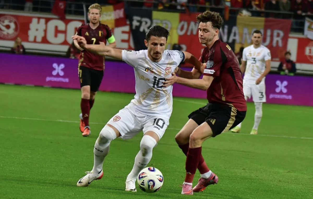 Солтүстік Македония мен Бельгия арасындағы матч тең есеппен аяқталды