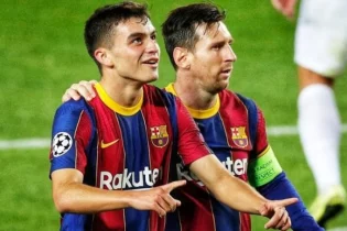 «Барселонаның» 17 жасар шабуылшысы Чемпиондар лигасындағы дебютінен кейін үйіне таксимен қайтты