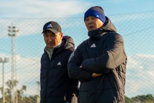 Ұлттық құраманың бапкерлер штабы «Қайсардың» жаттығуына қатысты