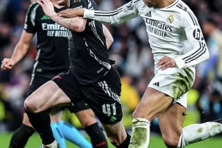 “Реал Мадрид” 1:2 “Арсенал” жалпы есеп: 1:5