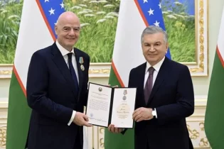 ФИФА президенті Ташкентте. Өзбекстан - Орталық Азия футболының жаңа орталығы атанбақ