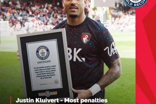 Міне қызық! Жәй ғана пенальтиден гол соққаны үшін Гиннестің рекордтар тізіміне енді